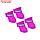 Сапоги резиновые Пижон, набор 4 шт., р-р L (подошва 5.7 Х 4.5 см), фиолетовые, фото 7