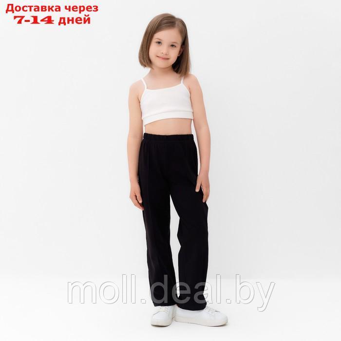 Брюки для девочки MINAKU цвет чёрный, рост 104 см - фото 2 - id-p209760232