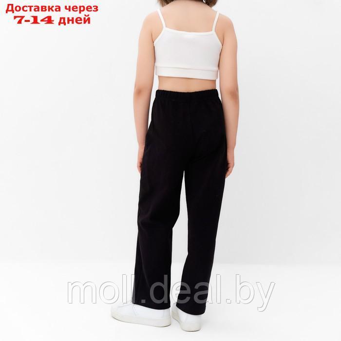 Брюки для девочки MINAKU цвет чёрный, рост 104 см - фото 4 - id-p209760232