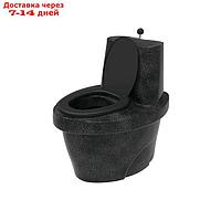 Туалет торфяной "Rostok" черный гранит, бак 30л, накопитель 100 л.