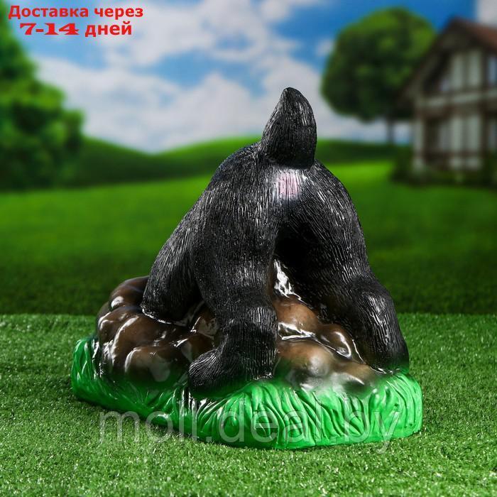 Садовая фигура "Собака ищет клад" черная, 30см - фото 1 - id-p209820416