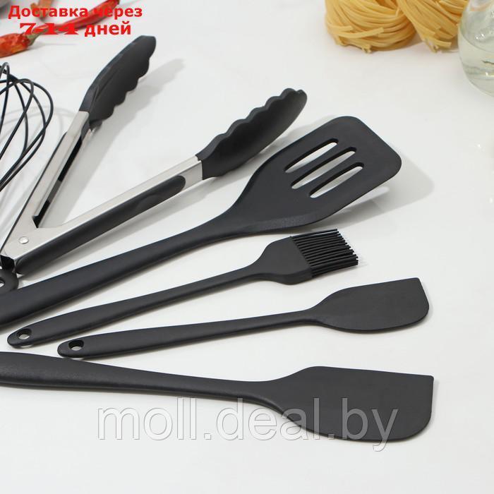 Набор кухонных принадлежностей "Black" 6 предметов, цвет черный - фото 4 - id-p209816464