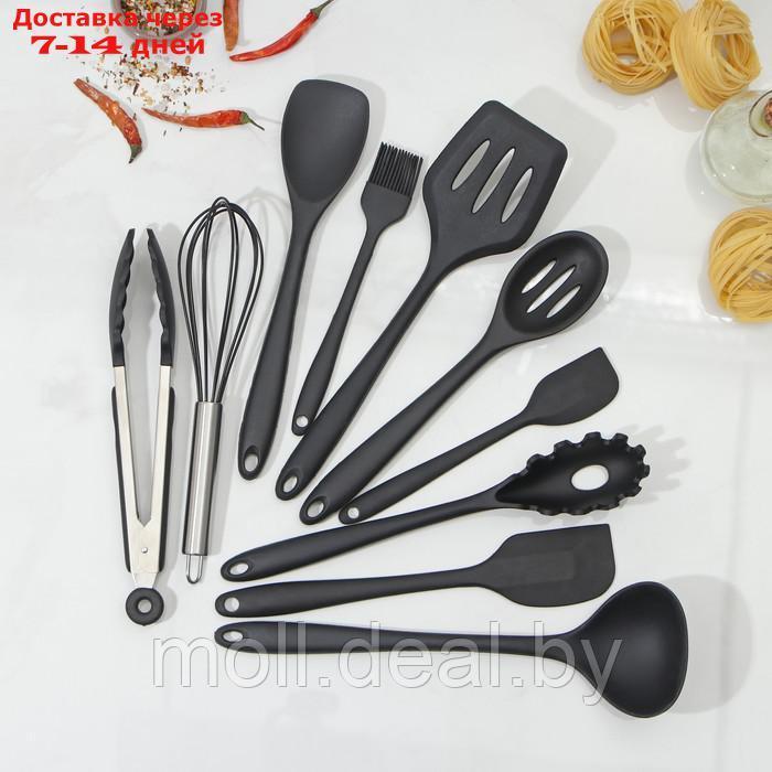 Набор кухонных принадлежностей "Black" 10 предметов, цвет черный