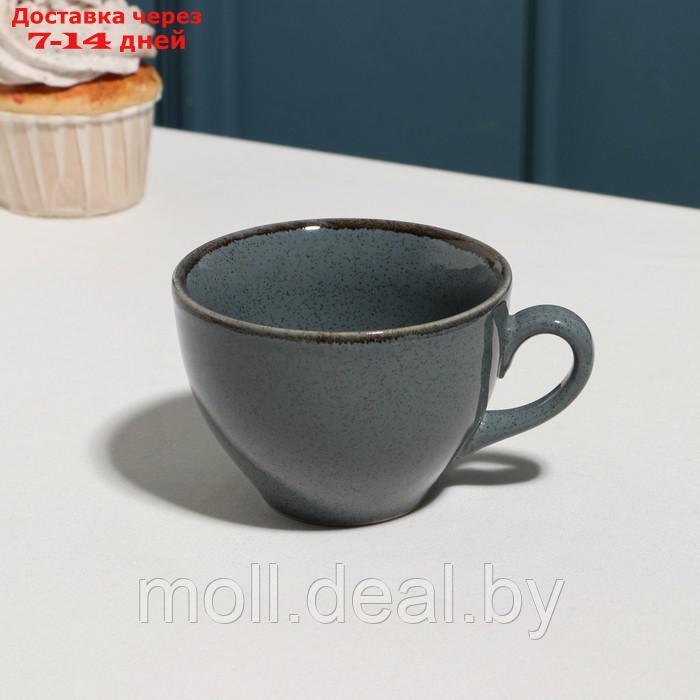 Чашка чайная "Pearl" 220 мл, синяя, фарфор - фото 1 - id-p209821445
