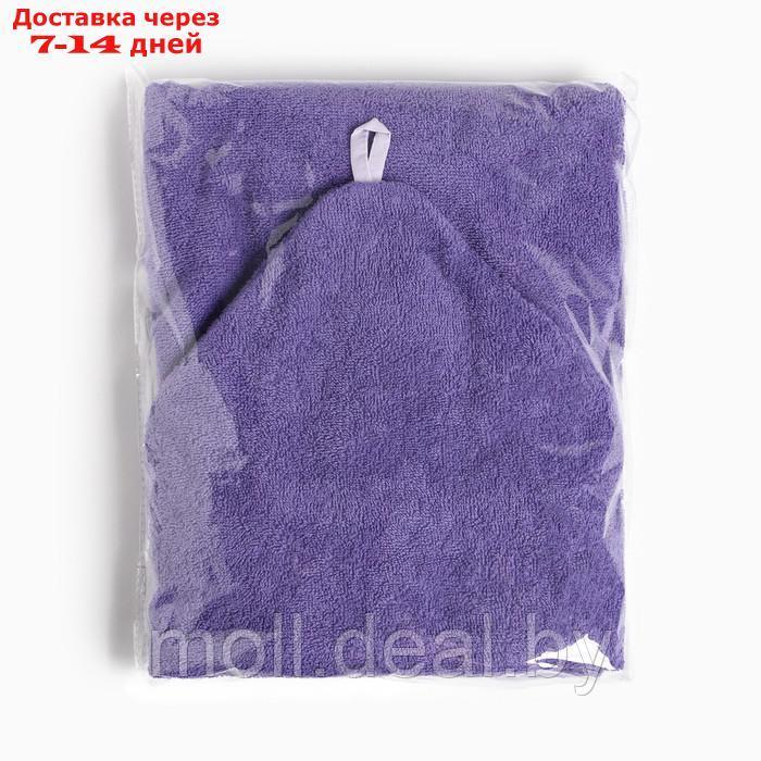 Полотенце с капюшоном Крошка Я, цв.фиолетовый 70*140 см, 100%хл, 320 г/м2 - фото 5 - id-p209760288