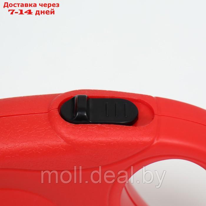Рулетка "Моноцвет", 5 м, до 15 кг, красная - фото 3 - id-p209758244