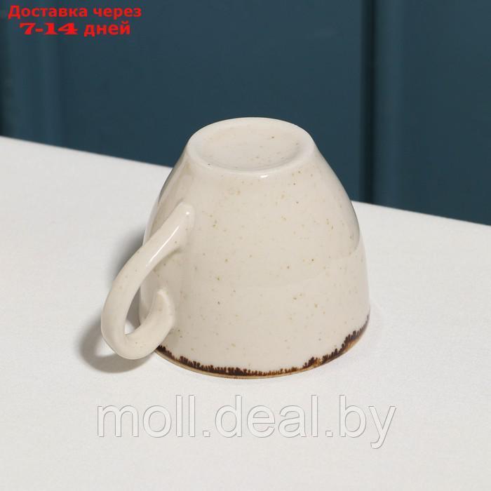 Чашка кофейная "Pearl" 90мл, бежевая, фарфор - фото 3 - id-p209821456