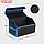 Органайзер-саквояж в багажник автомобиля, из EVA-материала, 50 см, синий кант, фото 3