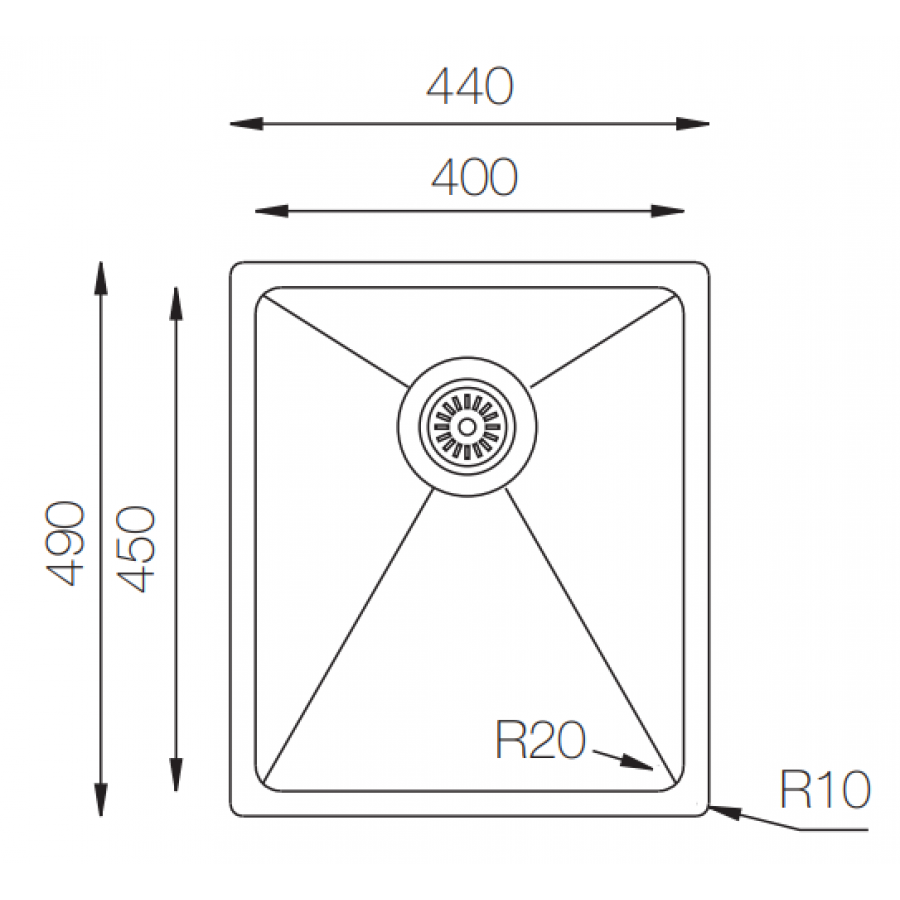 МОЙКА ZORG ZRE 4449 - фото 3 - id-p209897983