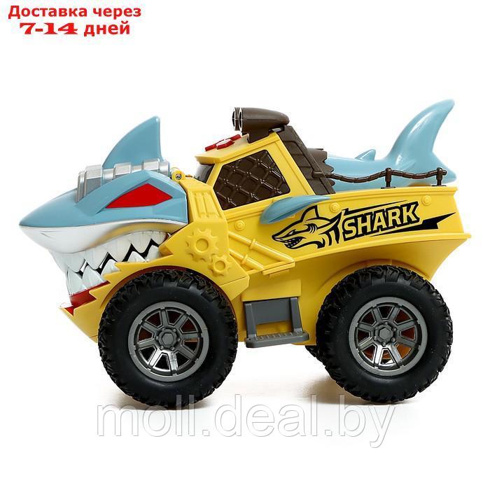 Машина инерционная Shark, свет, цвет желтый - фото 2 - id-p209825471