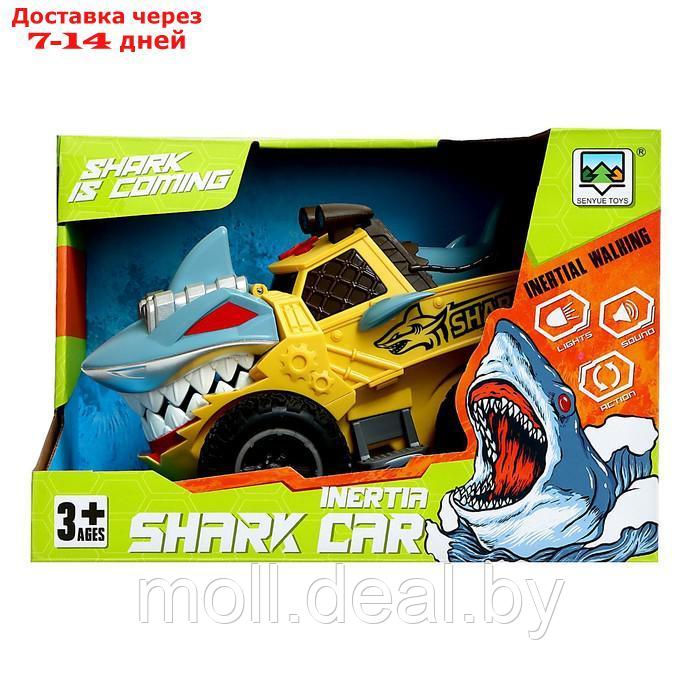 Машина инерционная Shark, свет, цвет желтый - фото 6 - id-p209825471