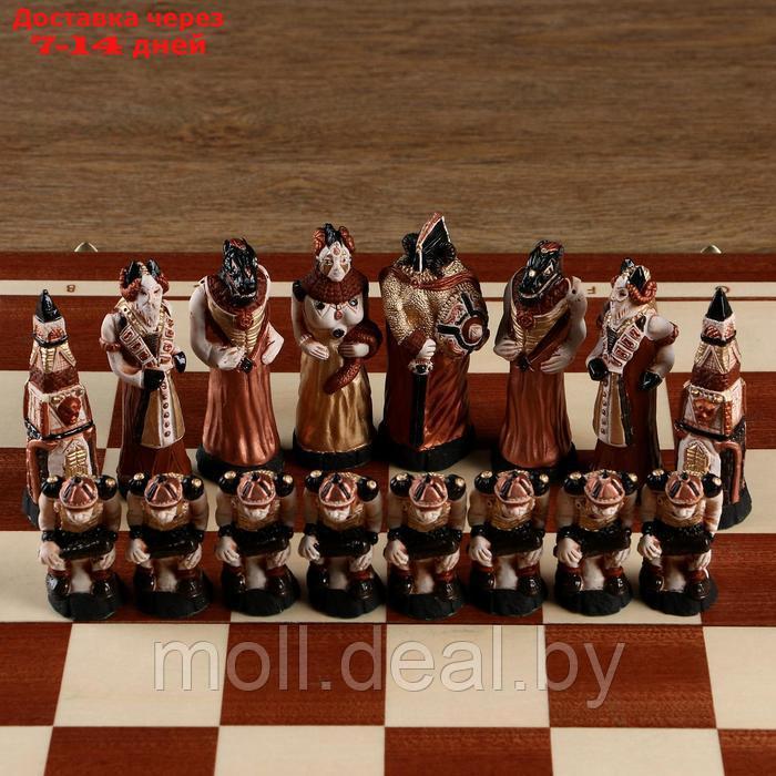 Шахматы "Мраморные", 55.5 х 55.5 см, король h-10.5 см, пешка h-7 см - фото 3 - id-p209821495