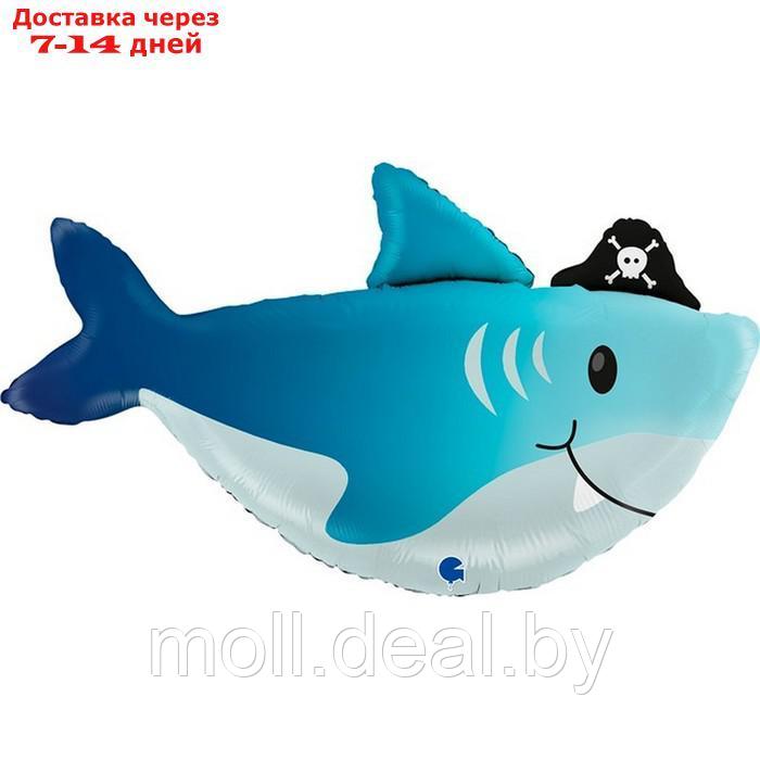 Шар фольгированный 29" фигура "Акула пират" - фото 1 - id-p209757298