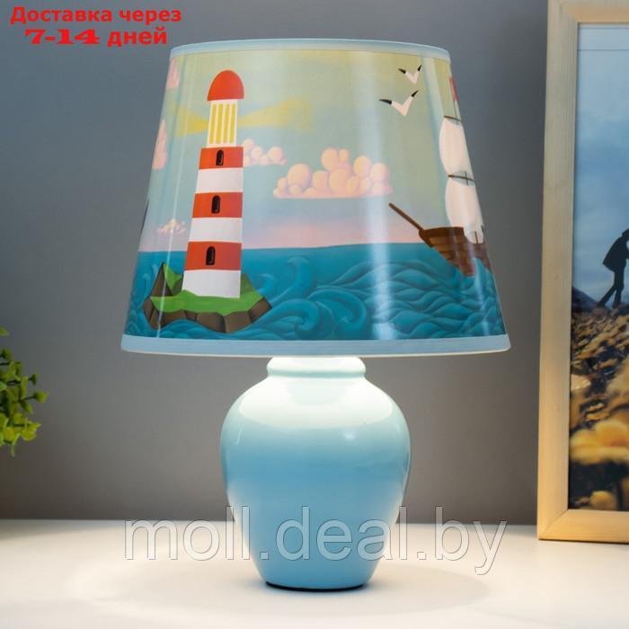 Настольная лампа "Морские приключения" Е14 40Вт голубой - фото 2 - id-p209758317