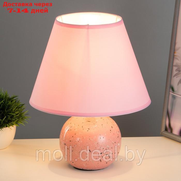 Настольная лампа Е14 40Вт розовый 23х23х29 см - фото 1 - id-p209820544