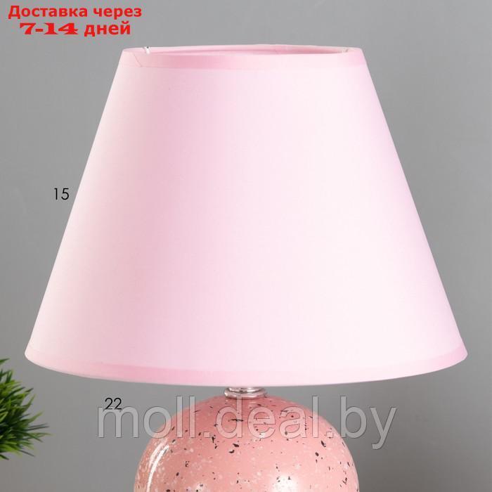 Настольная лампа Е14 40Вт розовый 23х23х29 см - фото 2 - id-p209820544