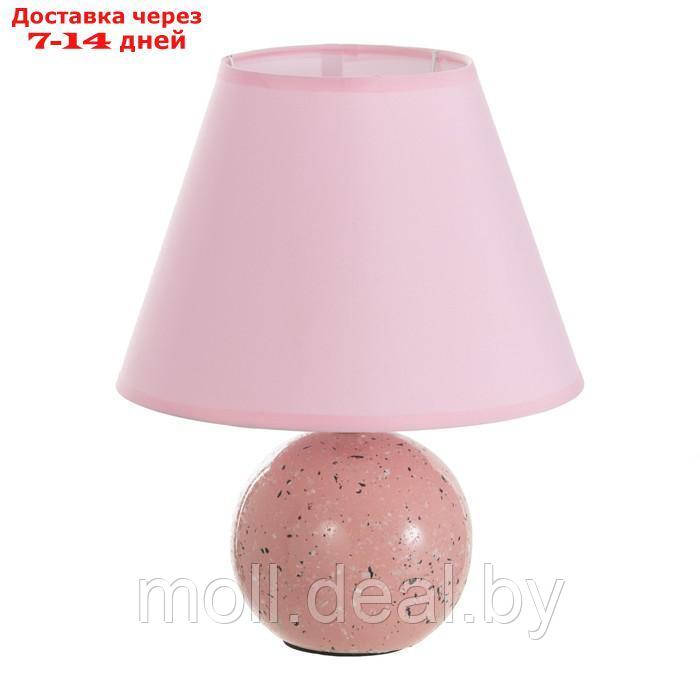 Настольная лампа Е14 40Вт розовый 23х23х29 см - фото 5 - id-p209820544