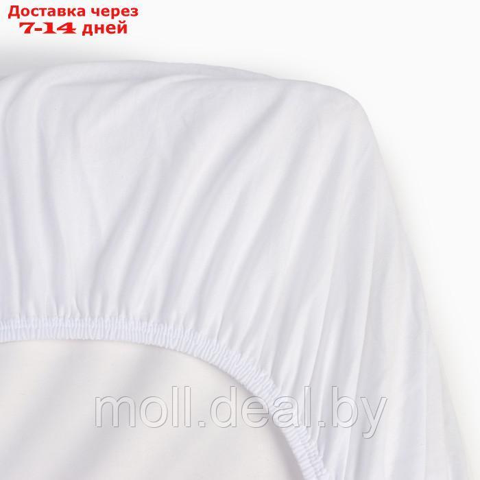 Непромокаемый наматрасник 140*200/30 ткань caress белый - фото 4 - id-p209821536