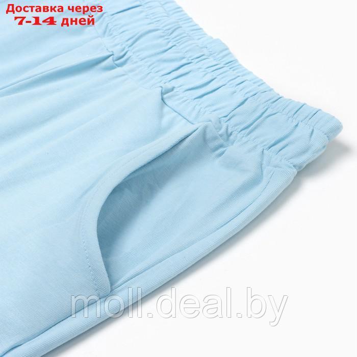 Комплект для девочки (футболка/леггинсы), цвет голубой, рост 158см - фото 5 - id-p209818566
