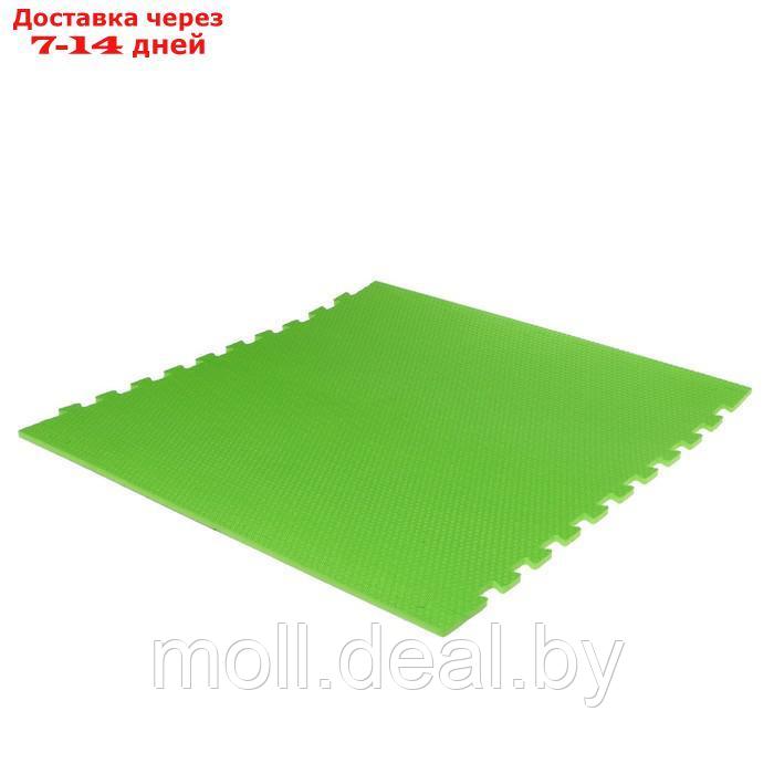 Мягкий пол универсальный "New-накат. Соты", цвет зелёный, 100 × 100 см, 14 мм, 30 шор