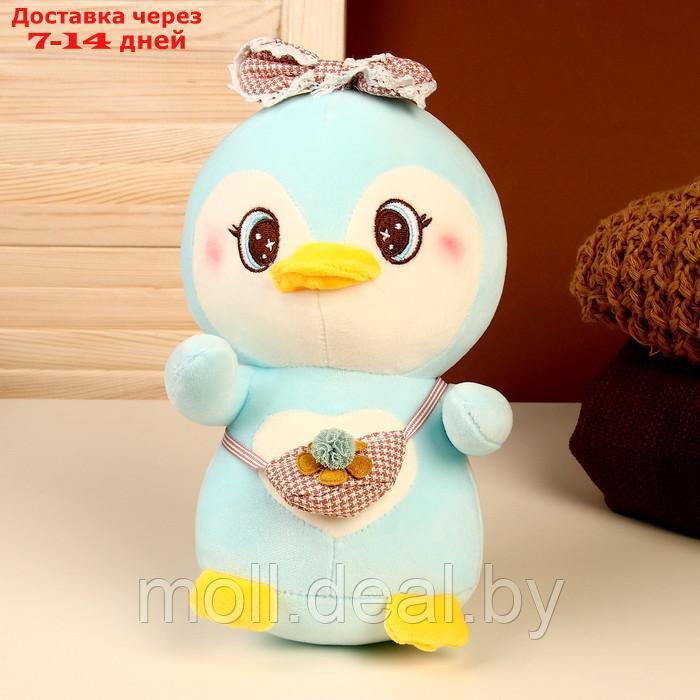 Мягкая игрушка "Пингвин", размер 22 см, цвет голубой - фото 1 - id-p209759432