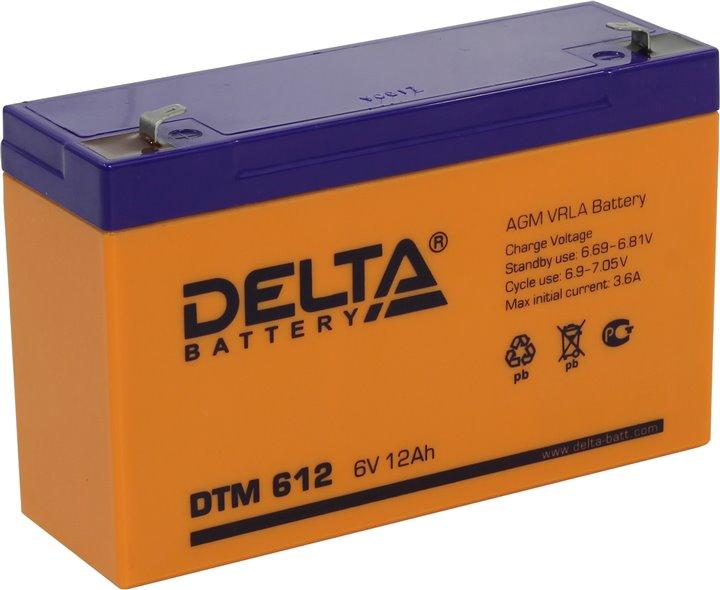 Аккумулятор Delta DTM 612 (6V, 12Ah) для UPS