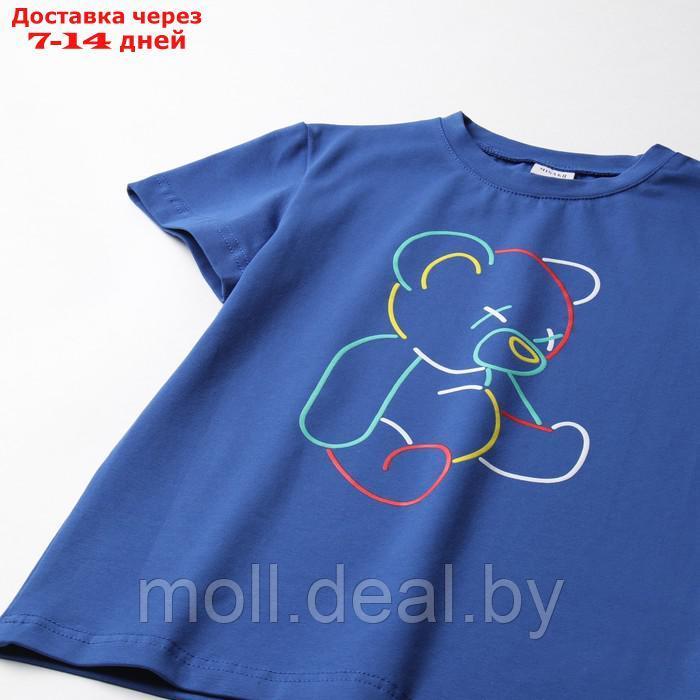 Футболка детская MINAKU "Gummy bear", цвет электрик, рост 122 см - фото 2 - id-p209822620