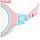 Полумаска для плавания с берушами, детская, цвет розовый/голубой, фото 4