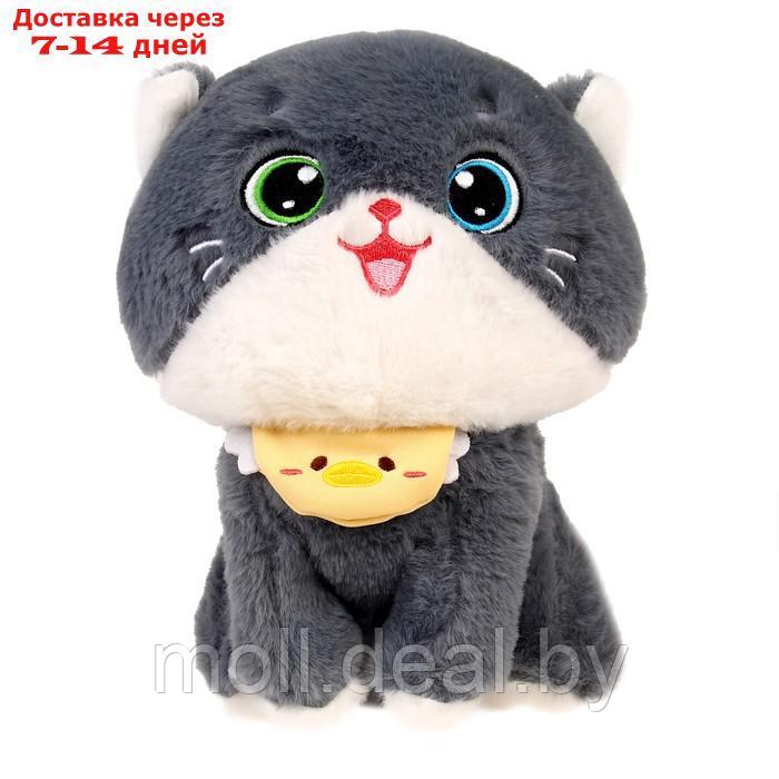 Мягкая игрушка "Кот", размер 21 см, цвет серый - фото 4 - id-p209759487