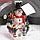 Фигура светодиодная шар "Снеговик и дети", 21.5х21.5х26.5 см, музыка, 5V, БЕЛЫЙ, фото 3