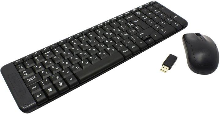 Logitech Wireless Combo MK220 (Кл-ра, FM,USB+Мышь 3кн,Roll,FM,USB) 920-003169