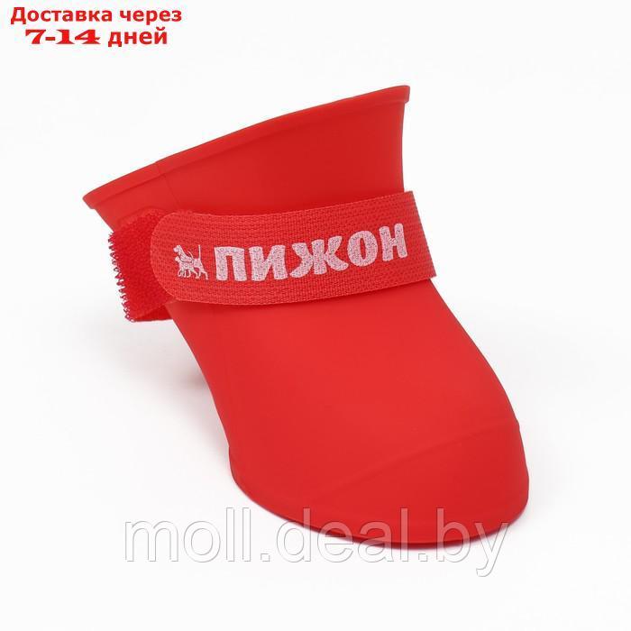 Сапоги резиновые Пижон, набор 4 шт, р-р XL, красные - фото 2 - id-p209813735
