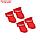 Сапоги резиновые Пижон, набор 4 шт, р-р XL, красные, фото 7