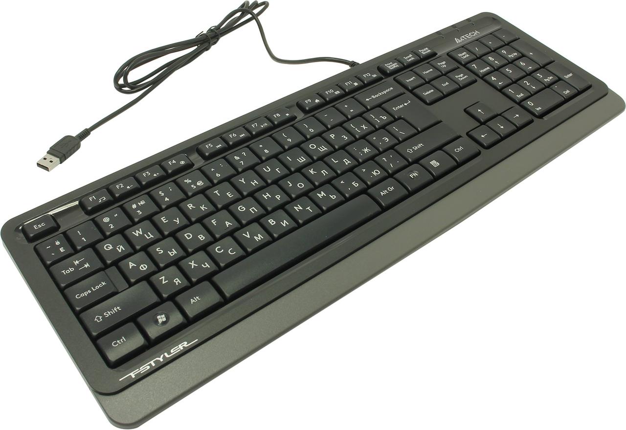 Клавиатура A4Tech Fstyler FK10 Grey USB 105КЛ - фото 1 - id-p209897458