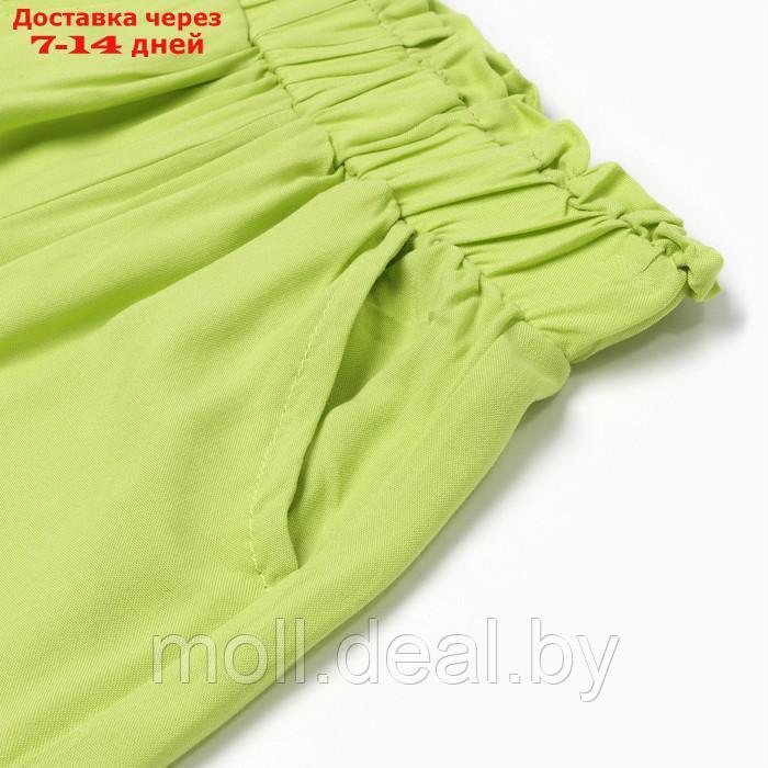 Комплект для девочки (футболка/брюки), цвет фуксия/салатовый, рост 110см - фото 8 - id-p209816760