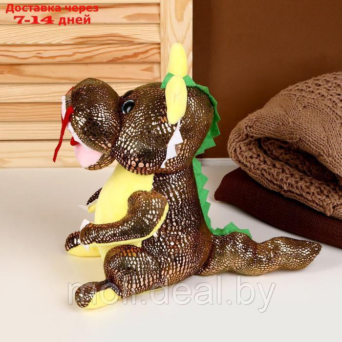 Мягкая игрушка "Дракон", 27 см, цвет золотой - фото 2 - id-p209819716