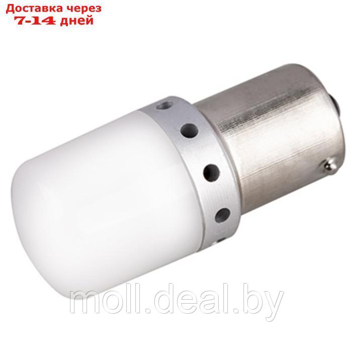Лампа светодиодная Skyway S25 (P21W), 12-30 В, 6 SMD диодов, BA15s, 1-конт, белая - фото 1 - id-p209813748