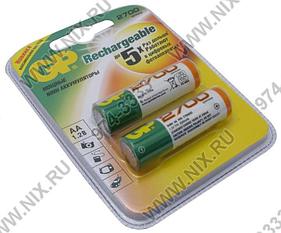 Аккумулятор GP 270AAHC(HP)-2 (1.2V, 2600mAh) NiMH, Size "AA" уп. 2 шт