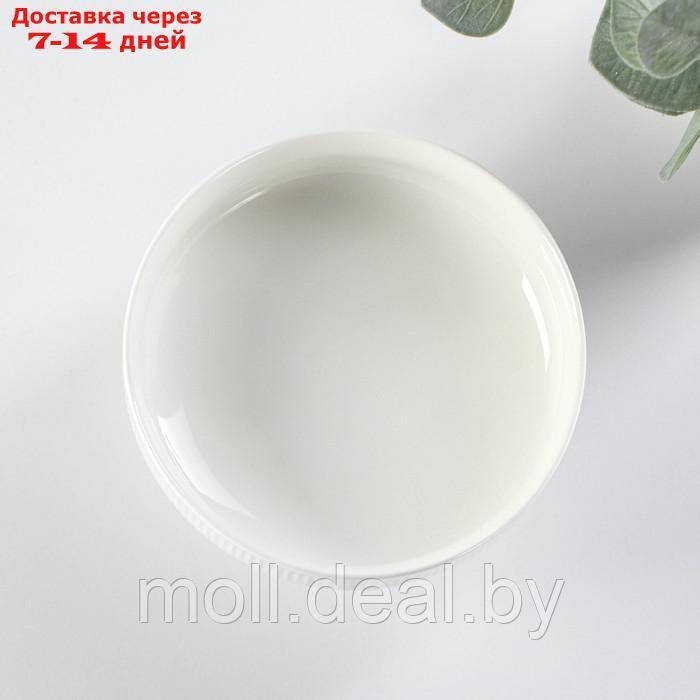 Блюдо керамическое для фруктов, d=15,5 см, цвет белый - фото 2 - id-p209824742