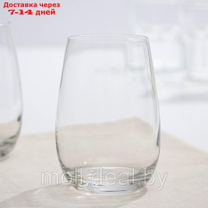 Набор стеклянных высоких стаканов HERMITAGE, 370 мл, 6 шт, цвет прозрачный - фото 2 - id-p209824746