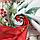 Скатерть Доляна "Рождественские цветы" 145*180 см, 100% п/э, фото 2