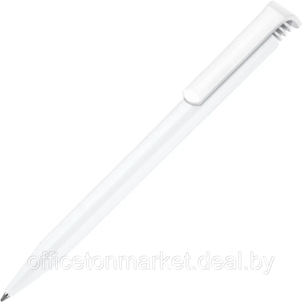 Ручка шариковая автоматическая "Senator Super Hit Polished", 1.0 мм, белый, стерж. синий - фото 1 - id-p189031220