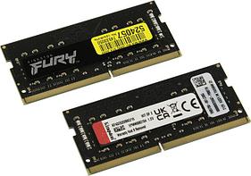 Kingston FURY Impact KF432S20IBK2/16 DDR4 SODIMM 16Gb KIT 2*8Gb PC4-25600 CL20 (for NoteBook)