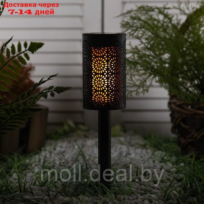 Садовый светильник на солнечной батарее Старт "Марокко" 6.5x39 см, IP44, 12 LED, эфф. огня - фото 1 - id-p209814901