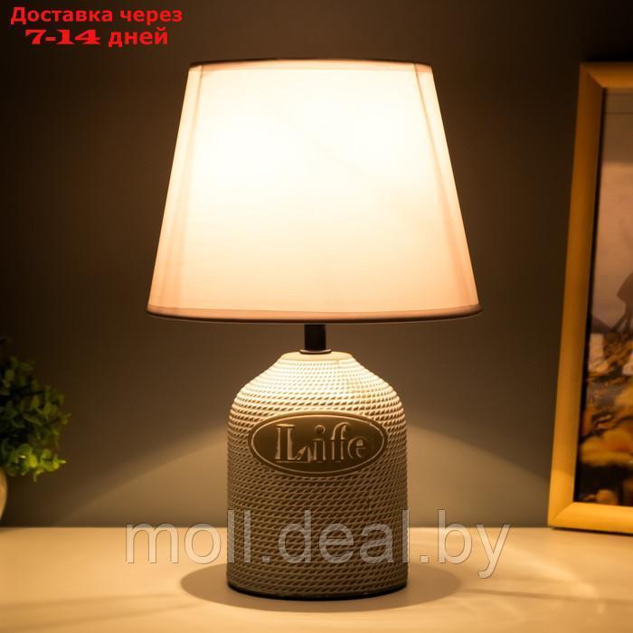 Настольная лампа "Бенефит" E14 40Вт коричневый 20х20х31 см - фото 3 - id-p209760699