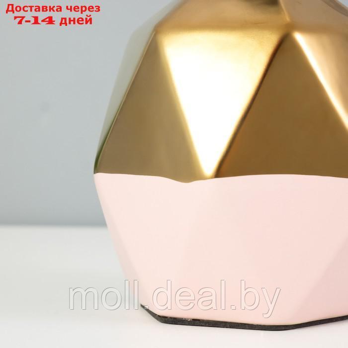 Настольная лампа "Румби" E14 40Вт золото розовый 20х20х29 см - фото 4 - id-p209760704