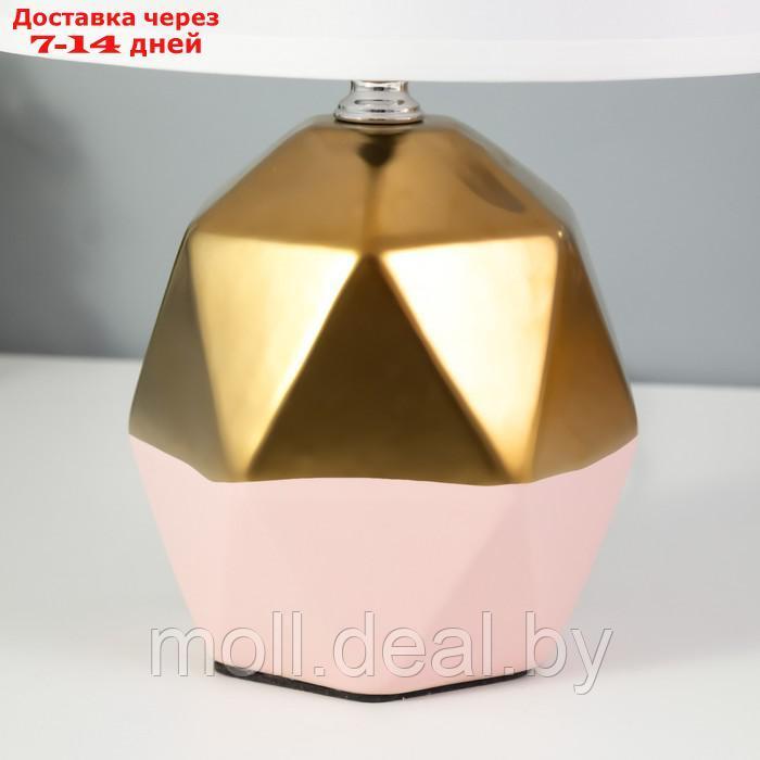 Настольная лампа "Румби" E14 40Вт золото розовый 20х20х29 см - фото 5 - id-p209760704