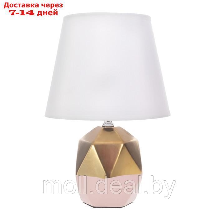 Настольная лампа "Румби" E14 40Вт золото розовый 20х20х29 см - фото 8 - id-p209760704