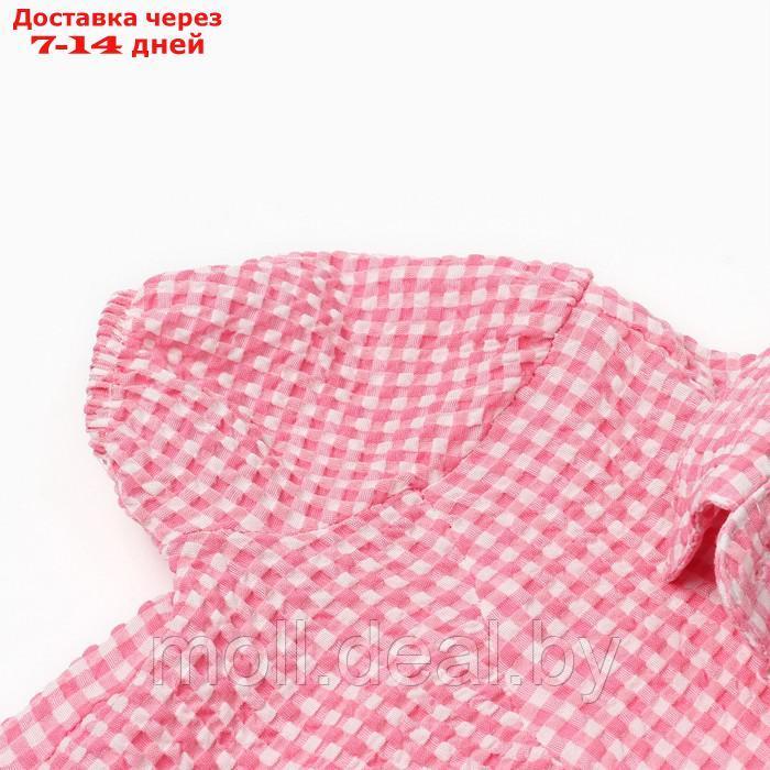 Комплект для девочки (футболка/шорты), цвет розовый, рост 110см - фото 4 - id-p209816878