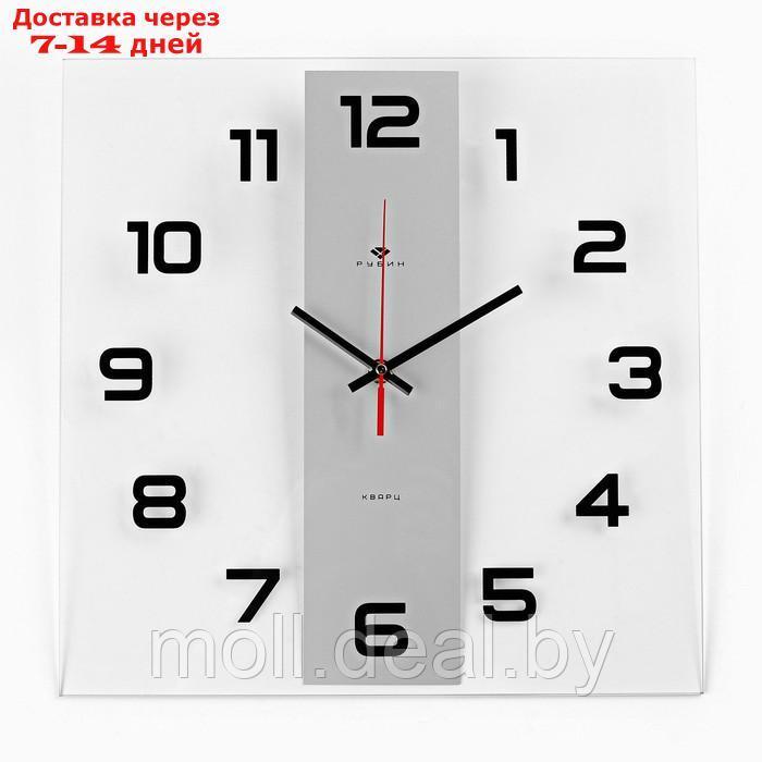 Часы настенные, серия: Интерьер, "Полоса", плавный ход, 35 х 35 см - фото 1 - id-p209758656